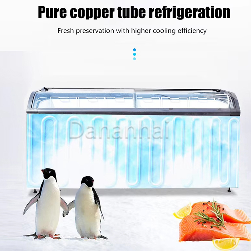Island Freezer Commercial Curv - đánh giá và giá Commercial Chest Freezer