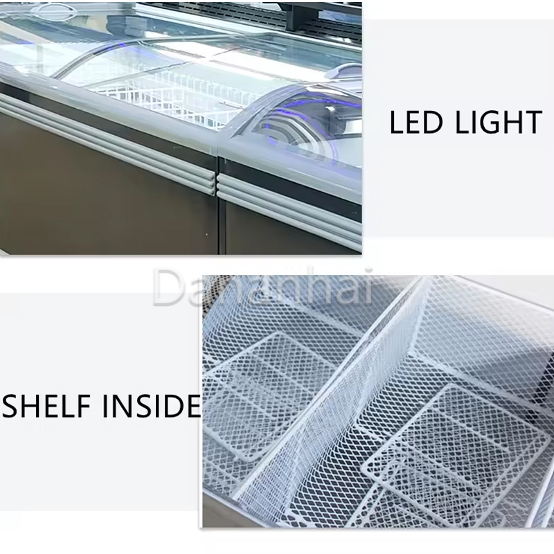 Island Freezer Commercial Curv - đánh giá và giá Commercial Chest Freezer