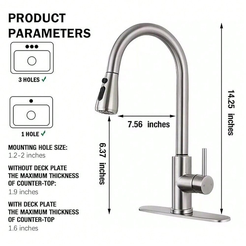 Kitchen Faucet With Pull-Down  - đánh giá và giá Commercial Kitchen And Bar
